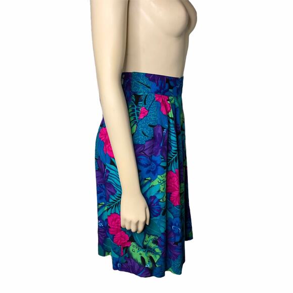 80's/90's Tropical Modest shorts/skirt/Culottes - Picture 5 of 7